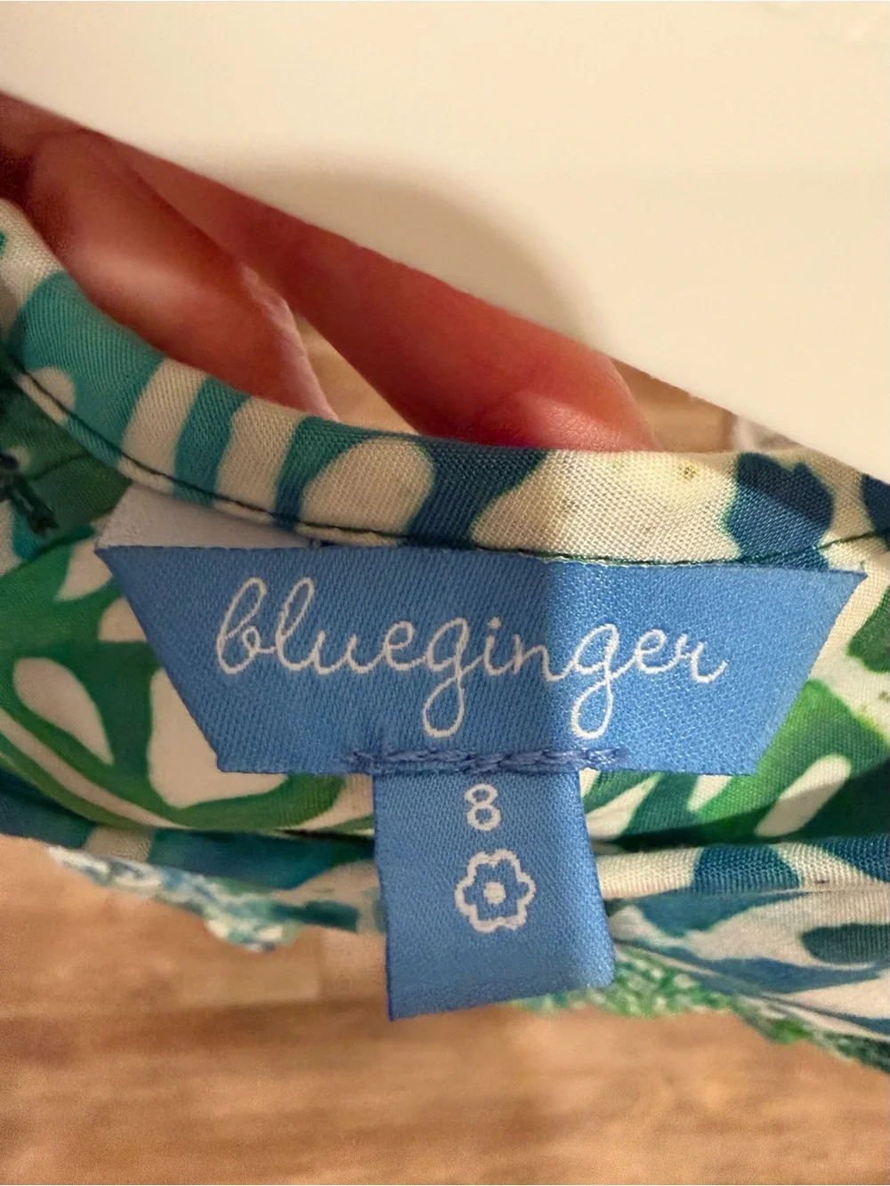 Girls Blue Ginger Sun Dress - Size 8